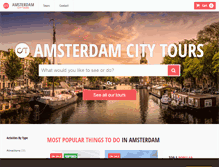 Tablet Screenshot of amsterdamcitytours.com